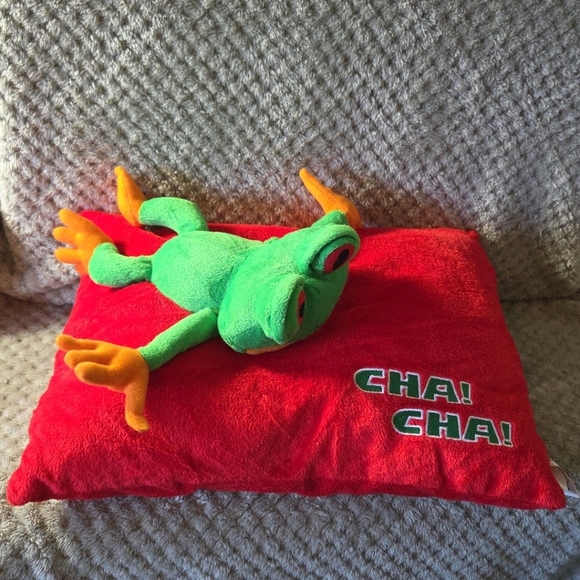 RAINFOREST CAFE FROG PILLOW CHA CHA - Picture 1 of 7